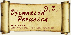 Đenadija Perućica vizit kartica